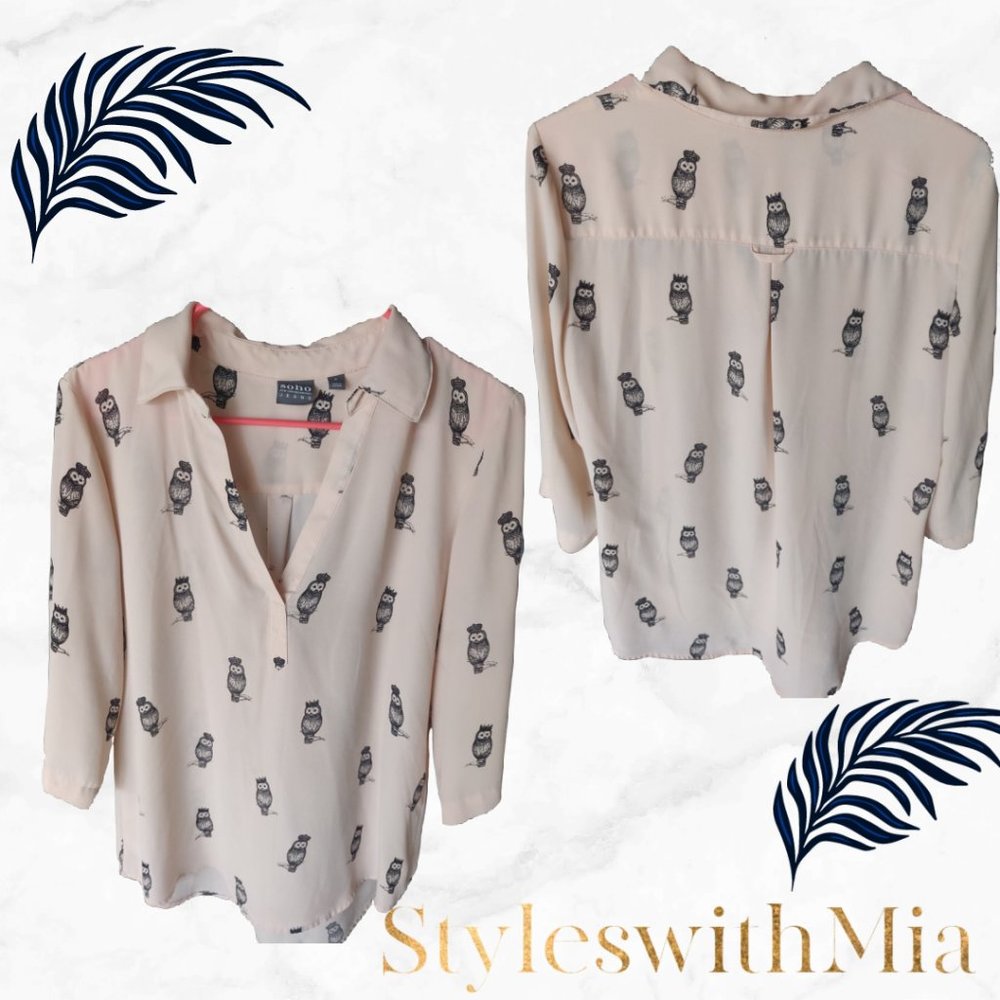 Owl New York and Company Top oversized (High low)